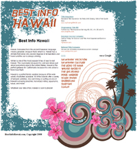 Hawaii Vacation Website Screenshot