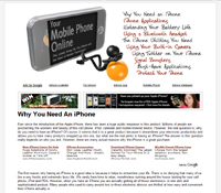 iPhone Website Screenshot