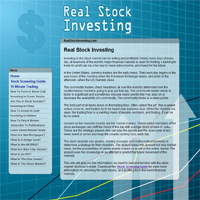 Stock Investing Website Screenshot